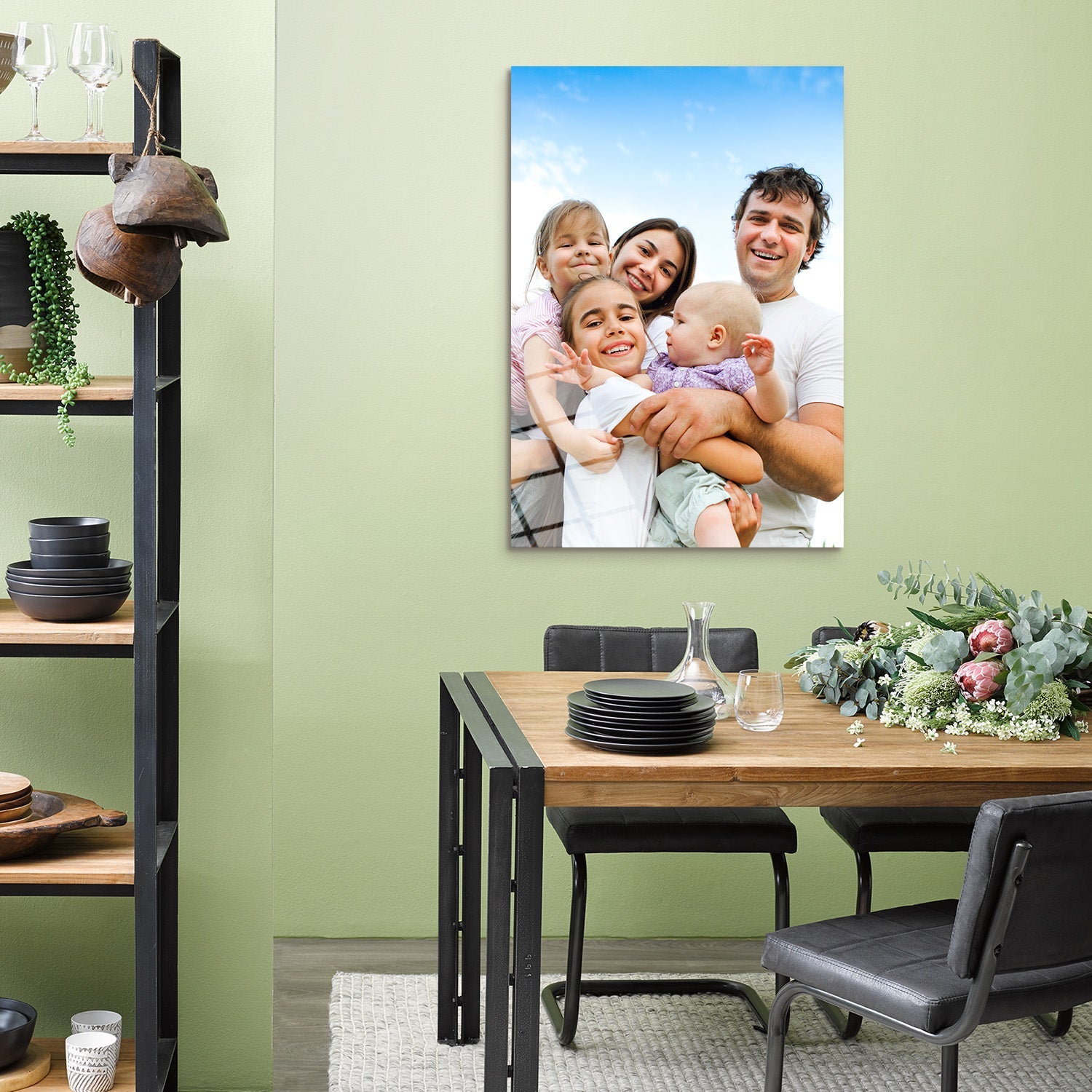 Dikey Kişiye Özel Cam Tablo