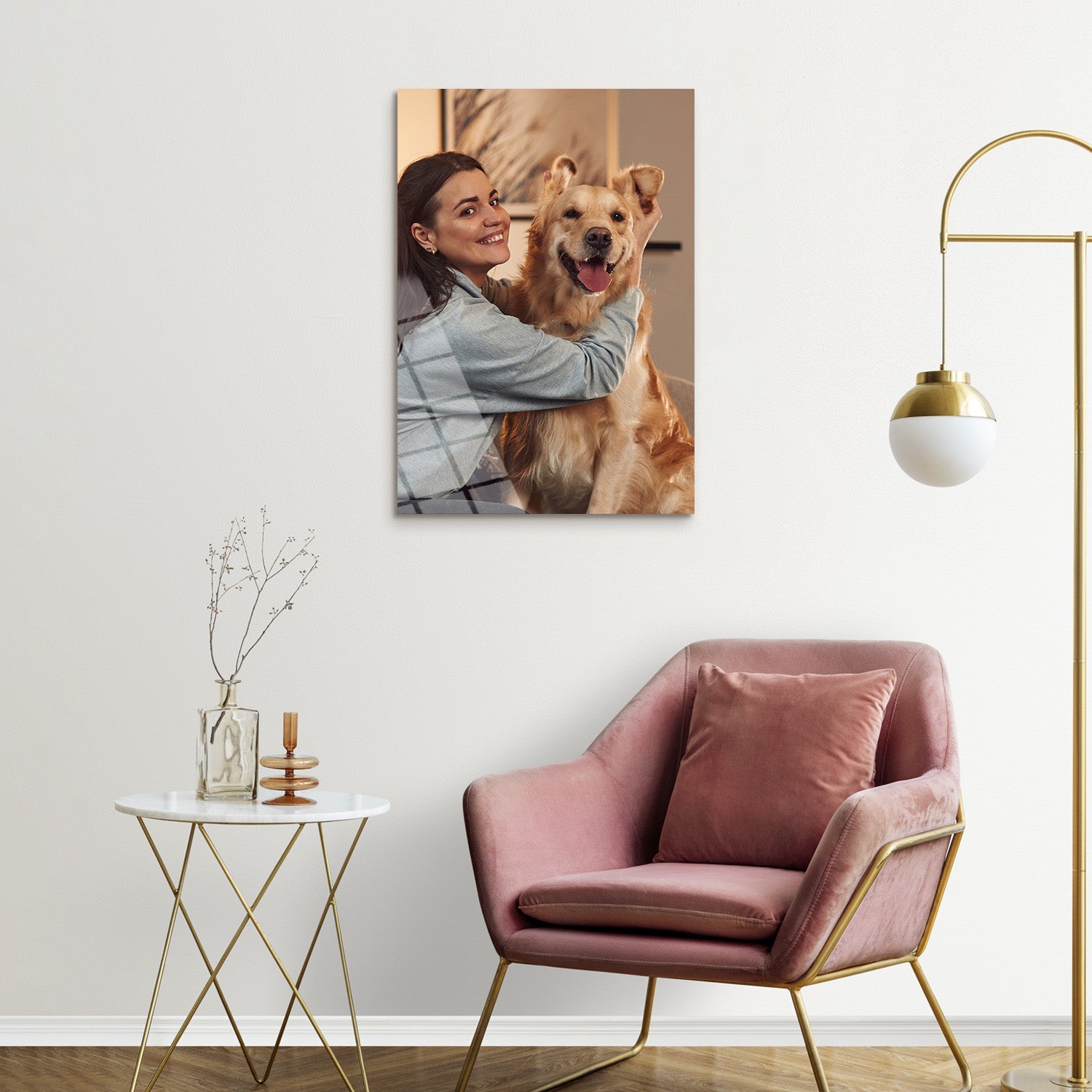 Dikey Kişiye Özel Cam Tablo