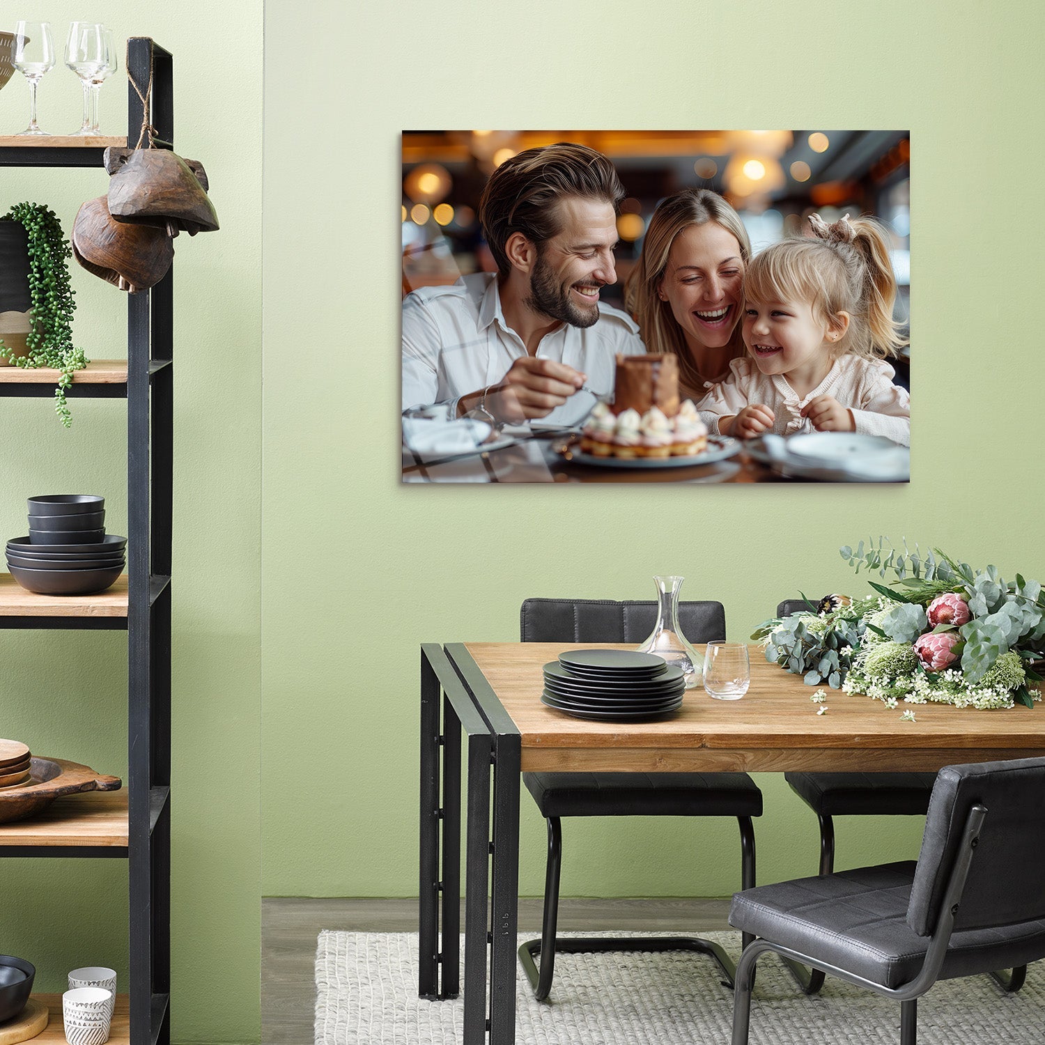 Yatay Kişiye Özel Cam Tablo