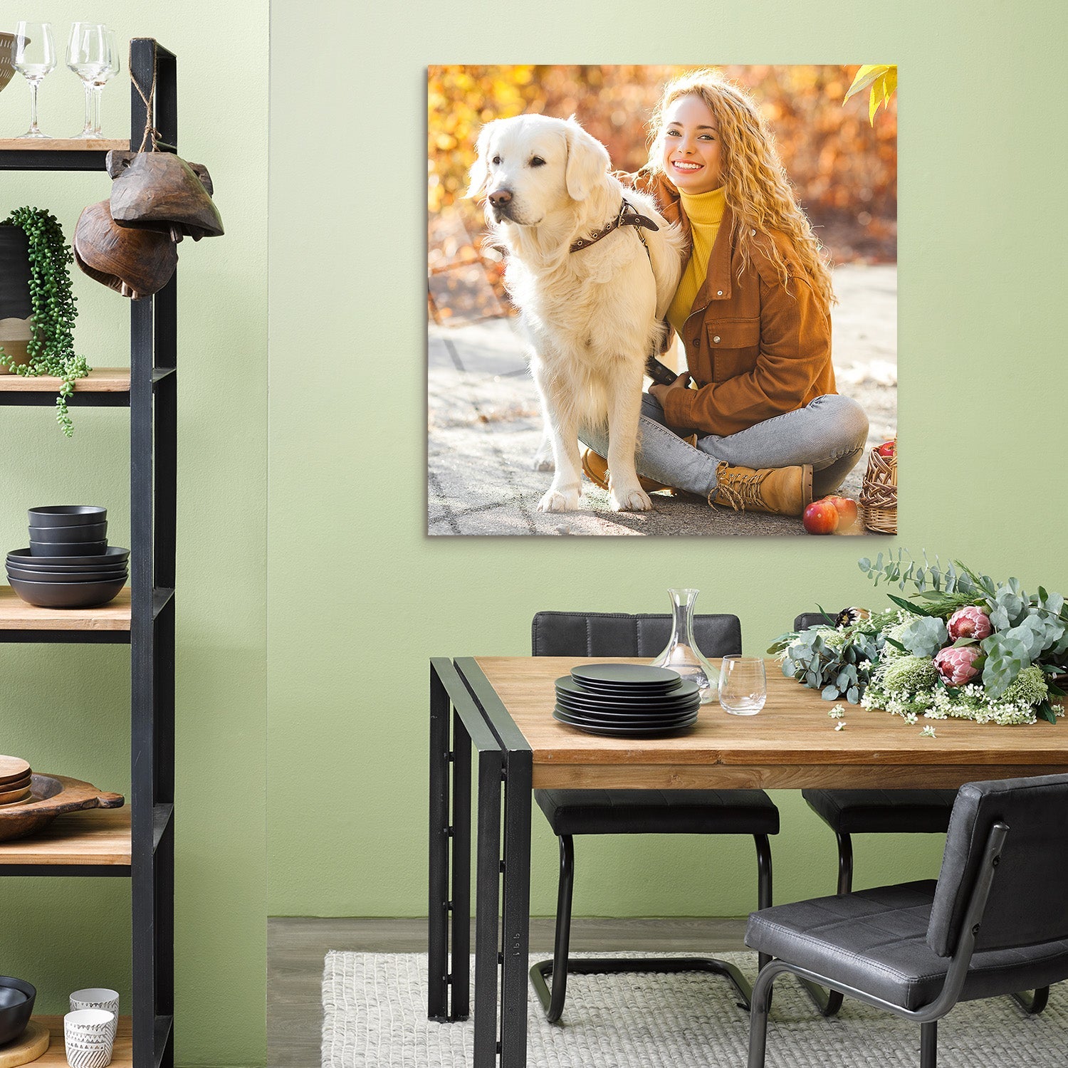 Kare Kişiye Özel Cam Tablo