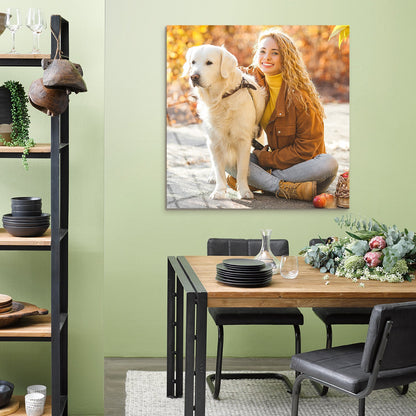 Kare Kişiye Özel Cam Tablo