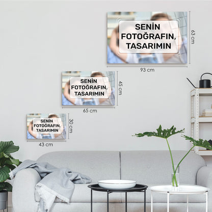 Yatay Kişiye Özel Cam Tablo